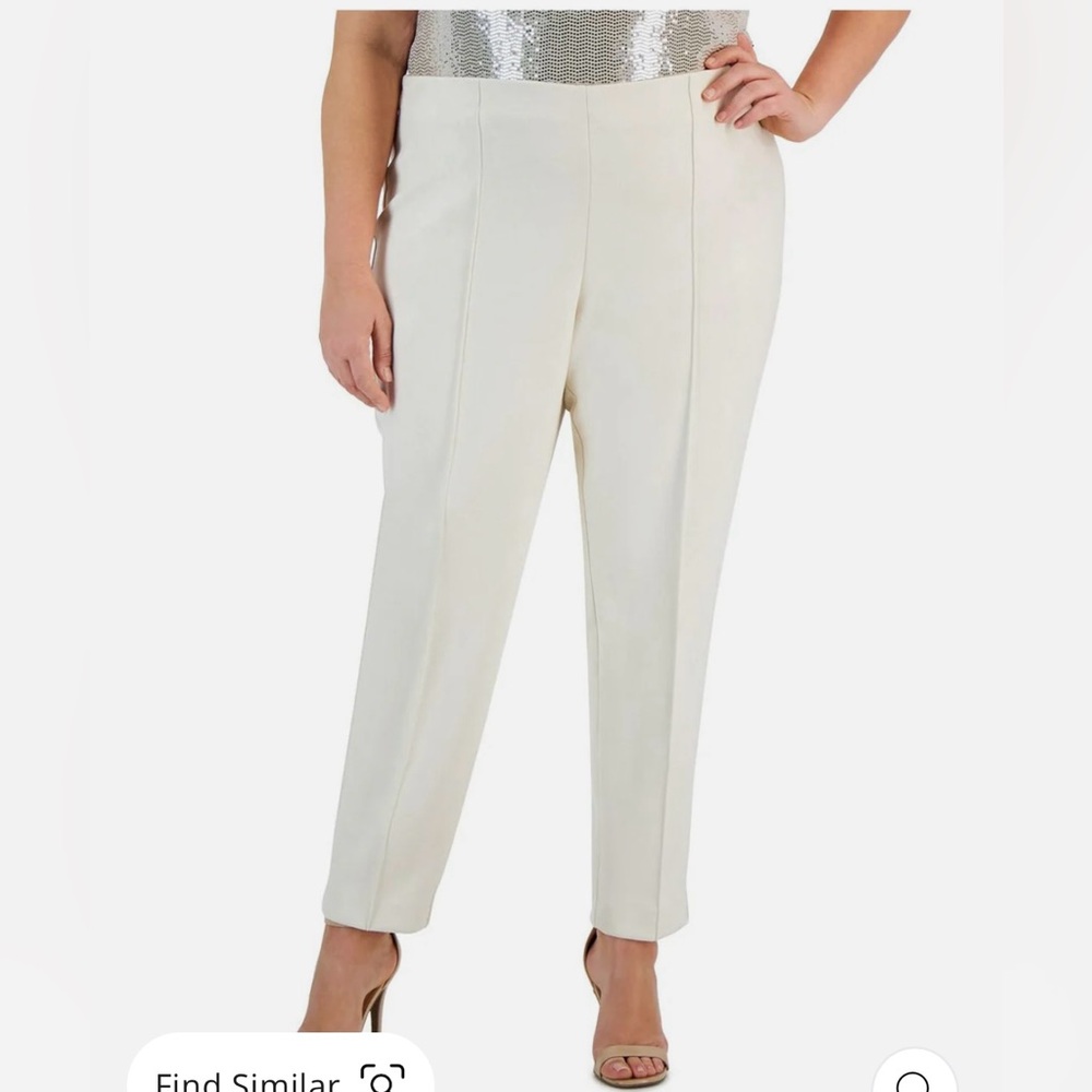 Annie Klein plus women’s faux suede slim fit ankle pants size 3X brand new with